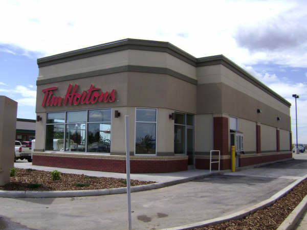 Exterior of Tim Hortons location