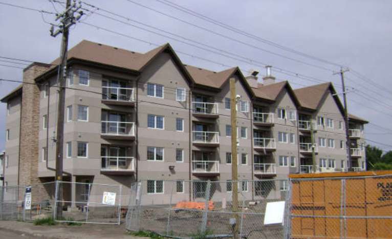 Exterior of a condo development