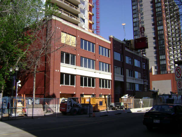 Exterior of red brick building