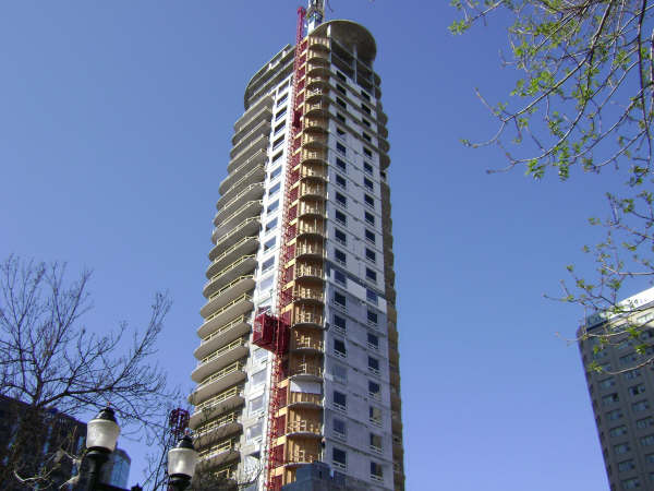 Condo tower under construction