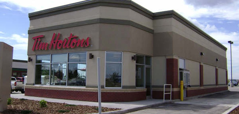 Exterior of Time Hortons location